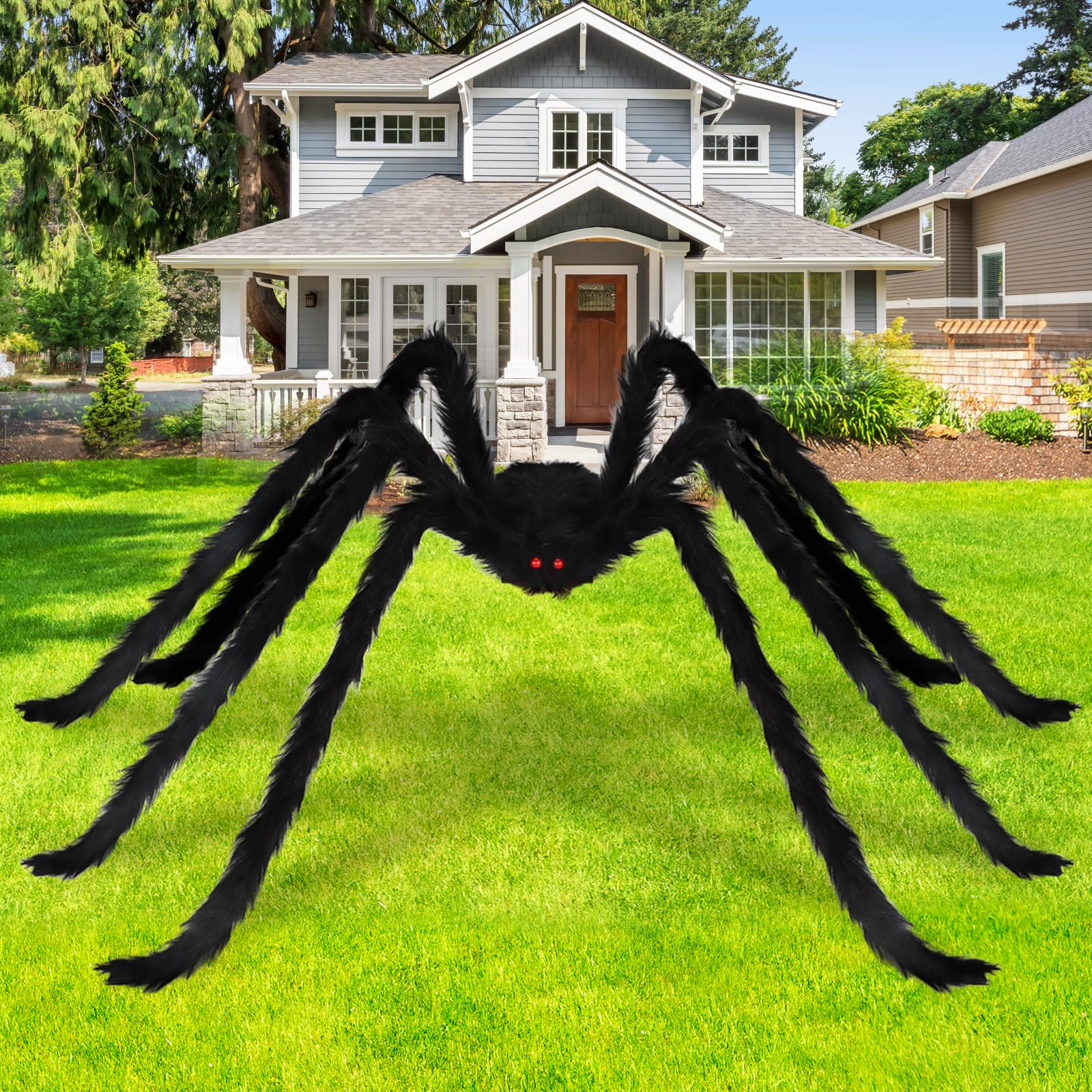 売れました　ハロウィンセール★妖しい月夜のスパイダー　イヤリング Amazon.co.jp: Dreampark 8.0フィート/245cm ジャイアントスパイダー